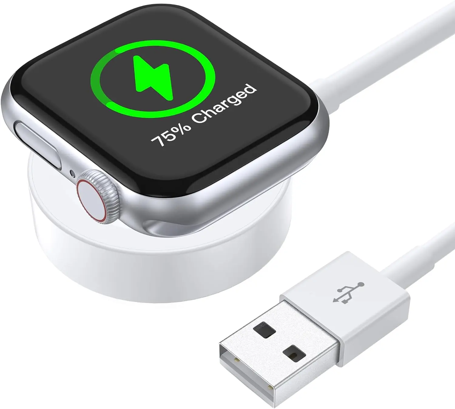 Charger for Apple Watch Series Ultra 9/8/7/6/5/4/3/2/SE/SE2, Magnetic Fast Charger Cord for iWatch Portable Wireless Charging (3.3ft /1m)