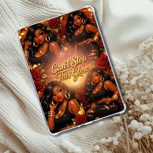 Can't Stop This Glow Melanin Girls Kindle Insert: Purple Bookish eReader Decor