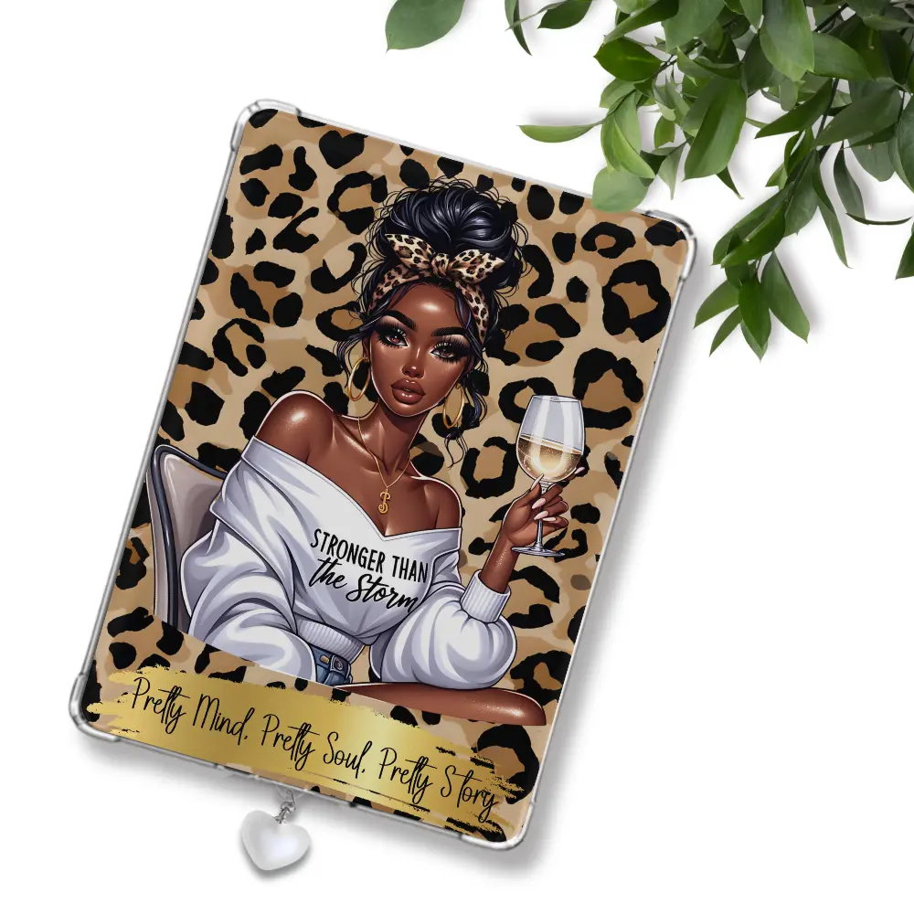 So Pretty Kindle Insert for Clear Case | Melanin Girl Aesthetic | Bookish Accessories