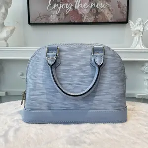 Pre-owned Louis Vuitton Epi Leather Shoulder Bags BJ110MC0404085 Alma BB Blue Shoulder Bag