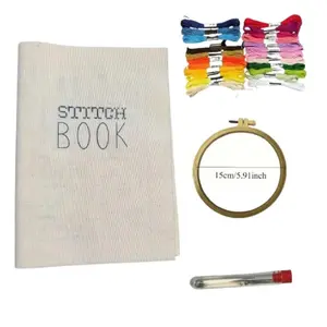 Embroidery Book Set, Handmade Sewing Diary Notebook, DIY Embroidery Journal, Adult Sewing Book, Craftsmanship & Creativity