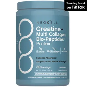 NeoCell Creatine Monohydrate Powder - With Multi Collagen Peptides - 30 Servings - Unflavored - for Women and Men NeoCell Creatine Monohydrate Powder - With Multi Collagen Peptides - 30 Servings - Unflavored - for Women and Men