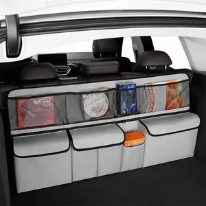 Car Trunk Organizer, Backseat Hanging Organizer with 9 Large Storage Bags, Multi-Function Space-Saving Car Interior Storage Accessory, Car Accessories