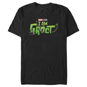 Men's Marvel: I am Groot Nature Leaf Logo T-Shirt