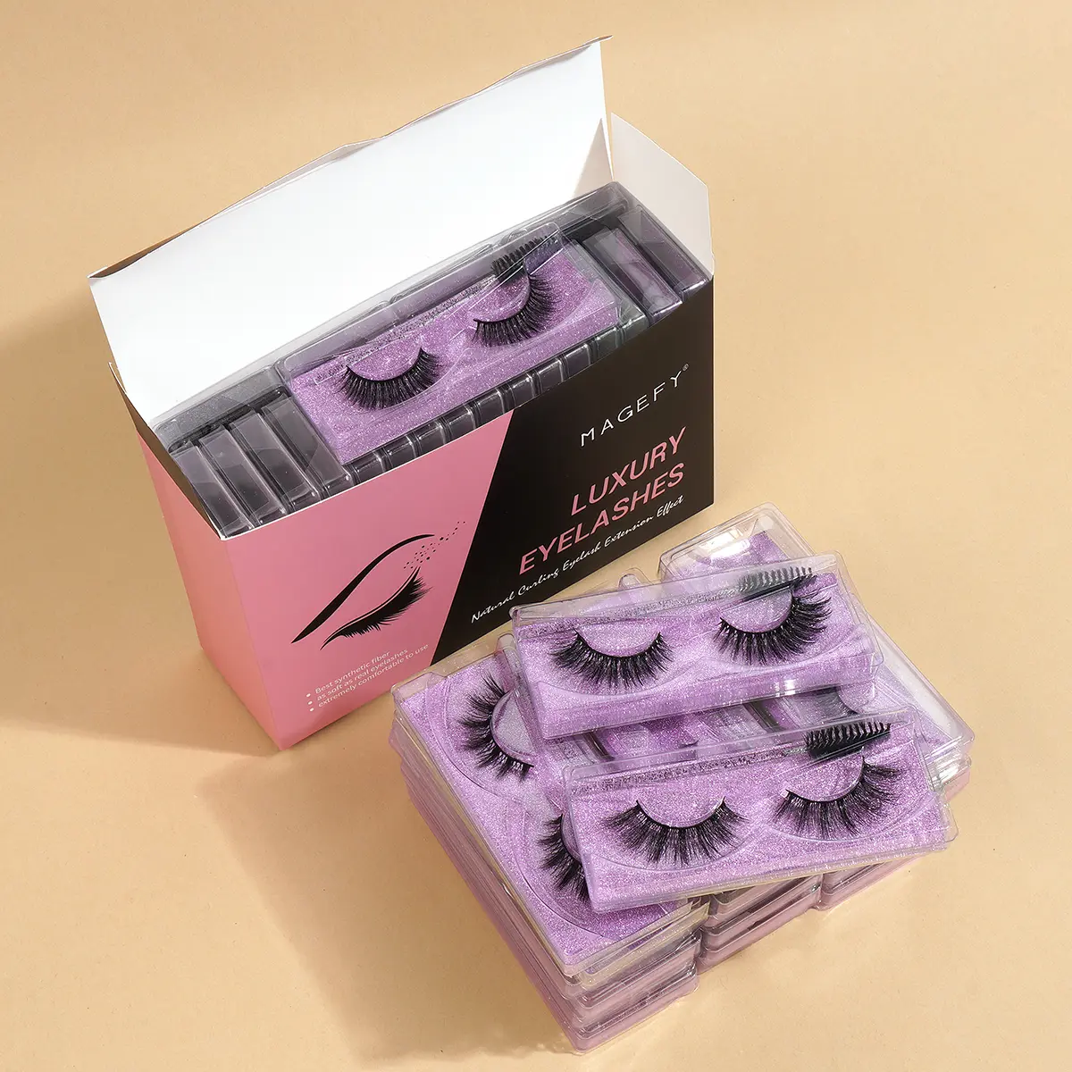 20 Pairs Of Natural Crossover False Eyelashes 4 Styles Of Eye Lashes + 20pcs Lash Brushes Comic Lashes Reusable Makeup Cosmetic lash clusters lash clusters wispy lash clusters lashes strips#DealsForYouDays#SummerWins