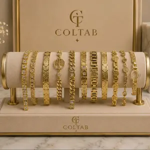 (157)col.   Beautifull bracelets diferents styles available 14k Gold plated