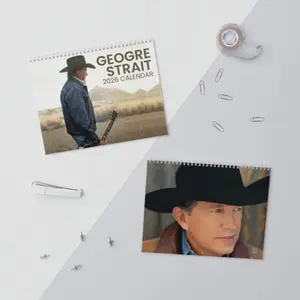 George Strait 2026 Wall Calendar, Country Music Legend Fan Calendar, Western Home Decor, Cowboy Music Lover Gift, Monthly Planner for Fans, Holiday Gift Idea
