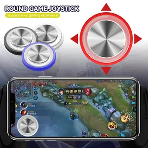 Round Game Joystick Metal Button Controller with Box Easy Chicken Dinner For Mobile Phone Rocker Tablet Android Iphone