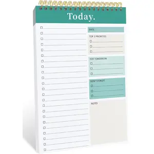 To Do List Notepad - To Do List Notebook for Work with 52 Sheets, Undated Daily Planner Perfect for Enhanced Productivity and Goal Achievement - Green