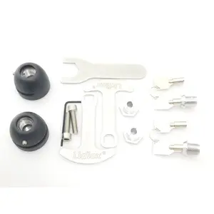 1022-B, Lidlox Pair for Honda Gold Wing and More, Black.