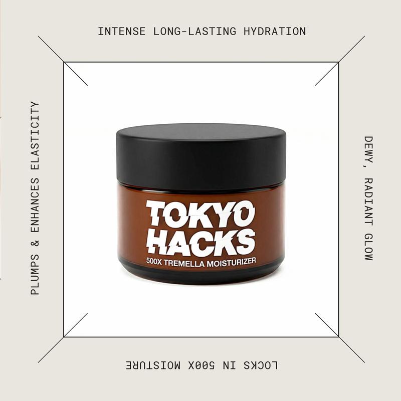 Tokyo Hacks 500X Tremella Moisturizer with Hyaluronic Acid & Niacinamide for Deep Hydration and Smooth Texture Lightweight Gel-Cream for All Skin Types