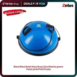 【Jumpstart Sale】ZELUS Balance Ball Trainer with Resistance Bands and Foot Pump, Inflatable Yoga Ball for Home Gym Workouts,all seasons,Home Fitness,gift idea,lawn games,Outdoorfun