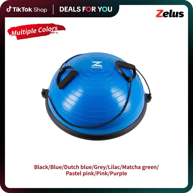 【FallDeals】ZELUS Balance Ball Trainer with Resistance Bands and Foot Pump, Inflatable Yoga Ball for Home Gym Workouts,all seasons,Home Fitness,gift idea,lawn games,Outdoorfun|#TikTokShopFallDealsForYou