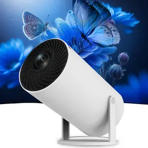 Mini Portable Projector with Bluetooth Connection, 180° Adjustable Angle, Supports Smartphone Screen Mirroring for Indoor Entertainment