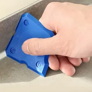 Caulking Tool Kit - 4pcs Silicone Joint Sealant Spreader Spatula Scraper, Edge Repair Tools, Floor Tile Edges Cleaner, Tools for Men