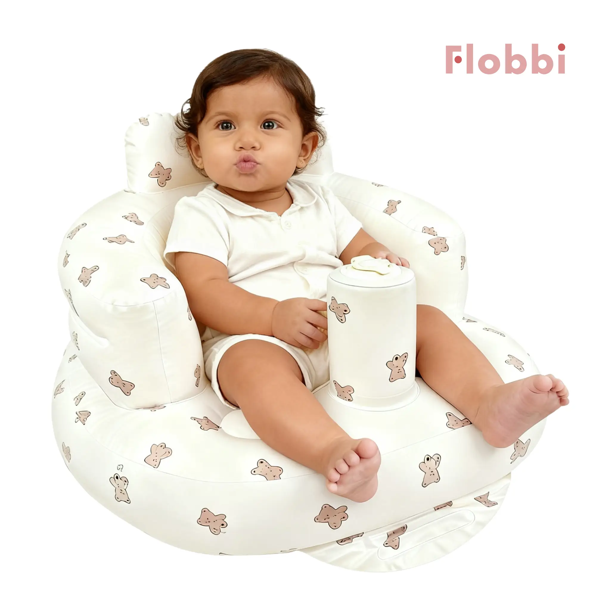 Inflatable Baby Seat, Comfortable and Safe Baby Chair for Infants Aged 6 Months to 2 Years, Essential Newborn Accessory, Portable and Lightweight Sitt