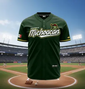 (DARK GREEN) Michoacan Baseball Jersey, Jersey for Men Women Youth And Kids, Baseball Top For Going Outfit
