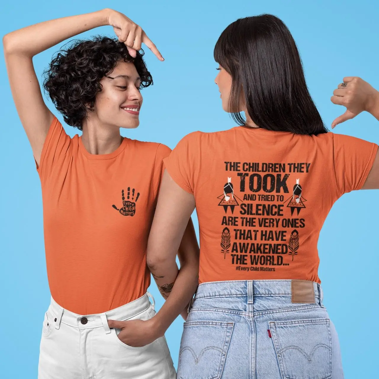 [2 sides] Every Child Matters Orange Shirt, Native American, Indigenous