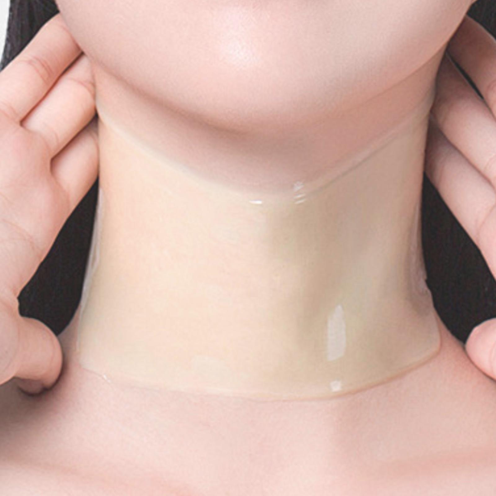 Hydrating Silicone Neck Wrinkle Patches Clear Reusable Neck Mask For Moisturizing Dry Skin Care Routine