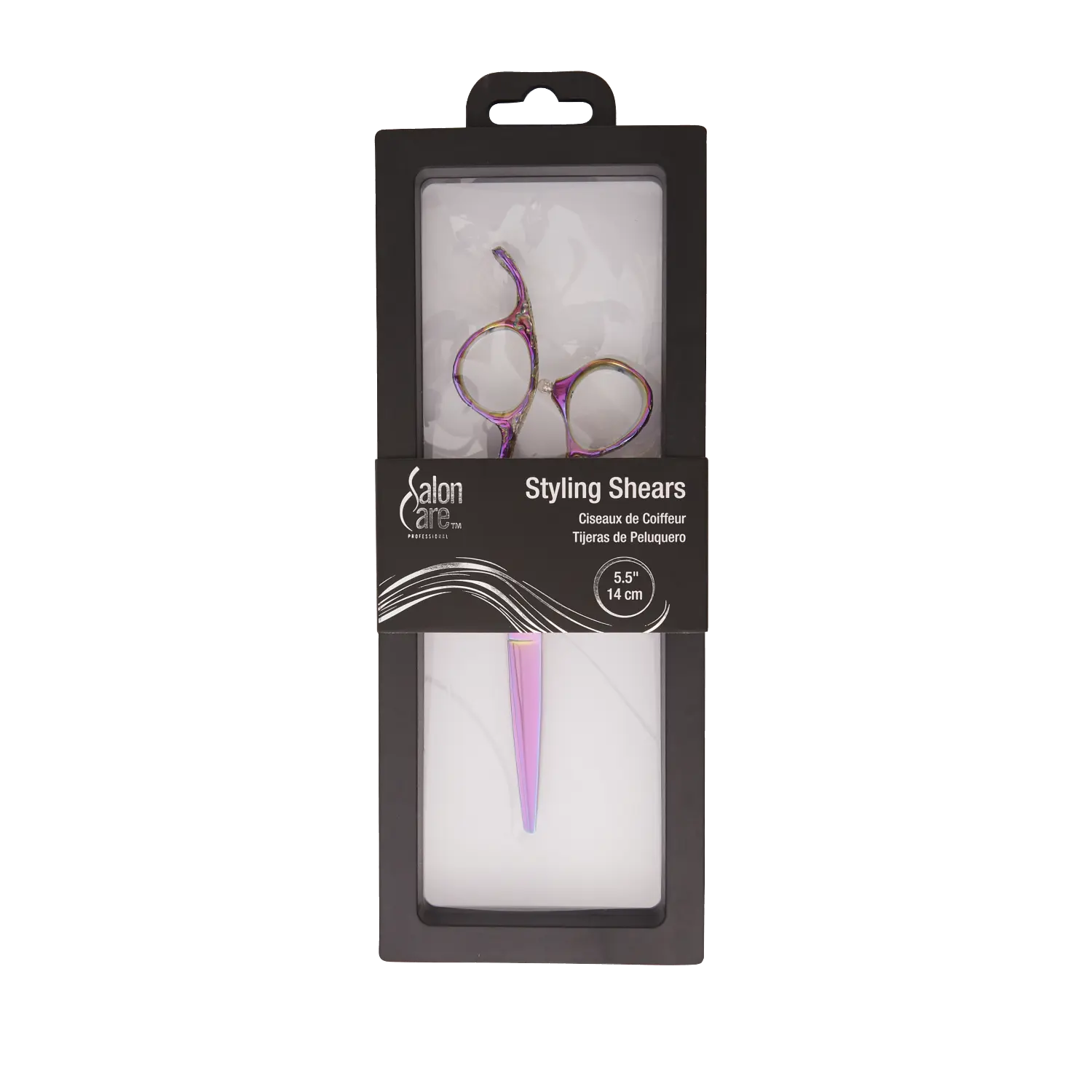 Salon Care Rainbow Carved Styling Shears, Smooth, Haircare