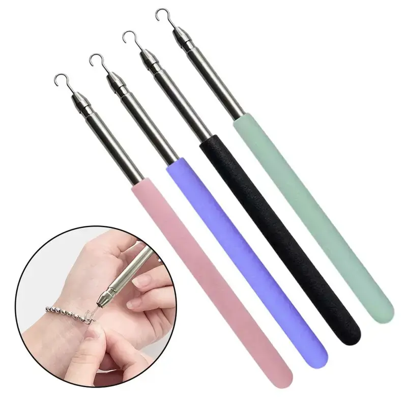 Clasps Stainless Steel Bracelet Tool Retractable Jewelry Pliers Hand Bracelet Helpers Necklace Handheld
