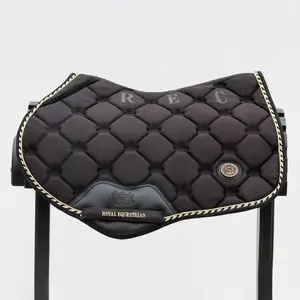Royal Equestrian Saddle Pad Close Contact Black Gold