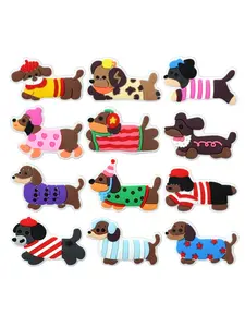 Lifestyle Shoe Set, Sausage Dog Cartoon Series, Comfortable Design Durable Fashion, Ideal Gift for Crocs Enthusiasts
