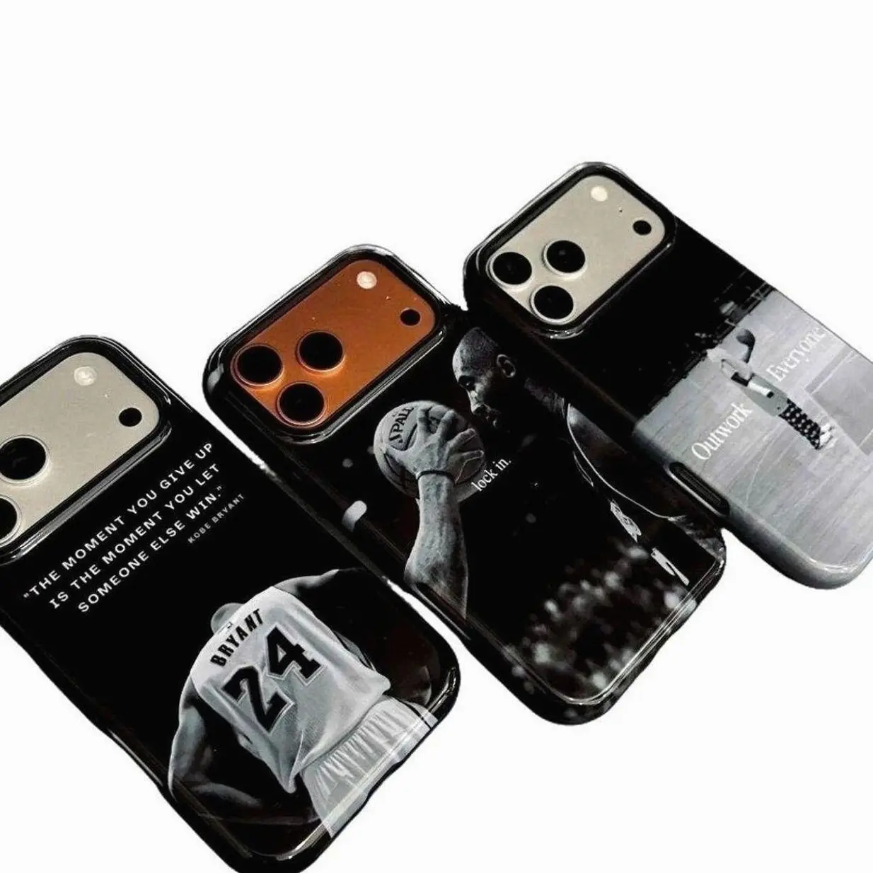 Kobe Bryant Quote Phone Case, Mamba Mentality Motivation Tough Cases, Basketball Legend Merch Cases, Gift for Fans