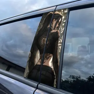 Fantasy Tattoo Girl Pattern Car Window Sticker, Self Adhesive Car B-pillar Sticker, Car Exterior Decoration Accessories for Car Body Window, Car Decals, Decal for Cars, Car Stickers