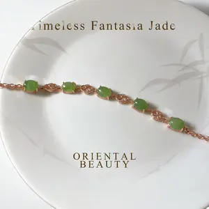 Certified genuine apple green Siberian nephrite jade Bracelet