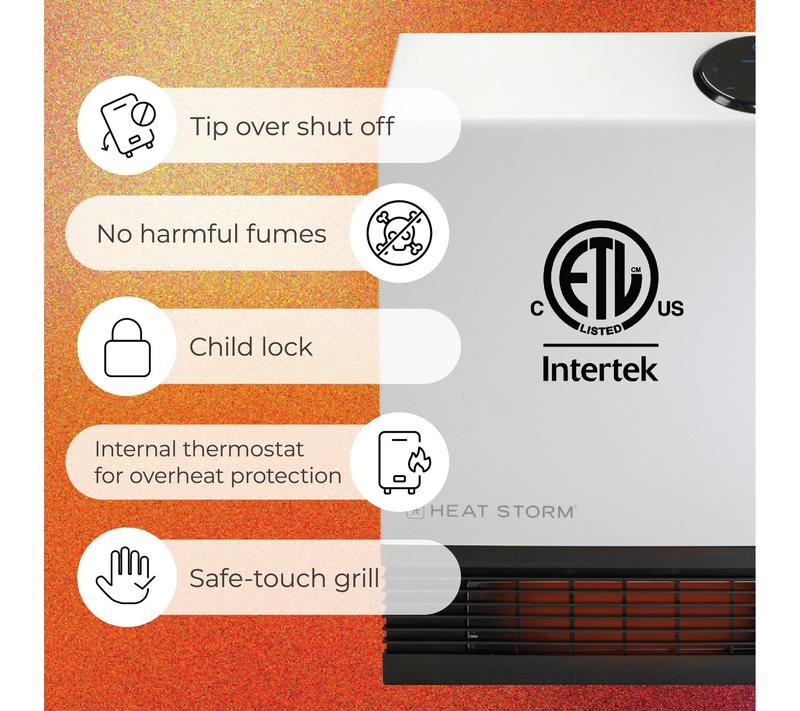 Heat Storm Wall Mount 1000 Watt Infrared Space Heater