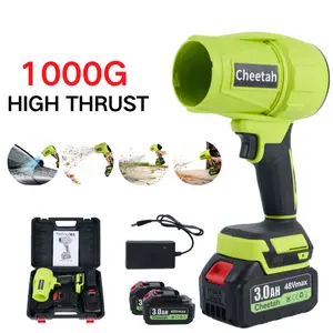 Cordless Leaf Blower With Two Rechargeable Batteries And Adjustable Speed For Drying Cars Cleaning Patios Driveways Or Garden Cleanup Lightweight Portable Design