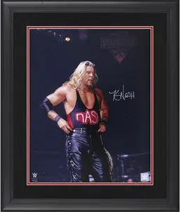 Kevin Nash WWE Framed Autographed 16" x 20" Starrcade 1998 Holding Big Gold Title Photograph - Fanatics Authentic Certified