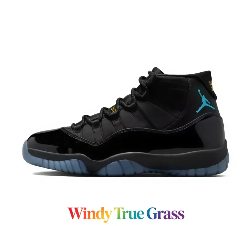 Gloss Coated Casual Sneakers, Matte Black Fabric Glossy Black High-Top With Buckle Fastening Laces, Elastic Impact Footbed & Durable Ice Blue Clear Outsole, With New Shoe Box, Casual Stroll Street Style Daily Use