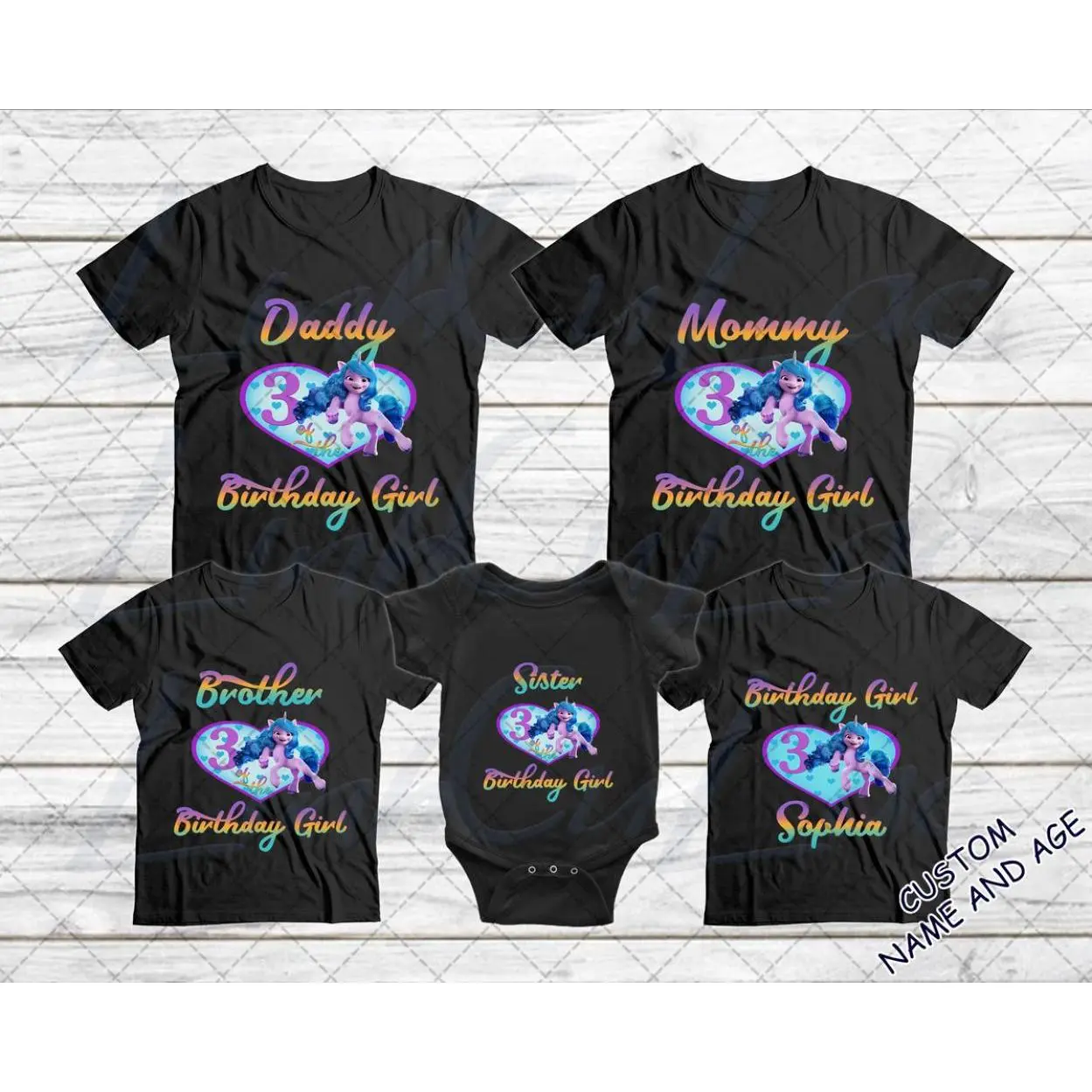 My Little Pony Izzy Moonbow Shirt, Family Custom Birthday Tee, Everyday Wear, No Fuss Style, Go-To Outfit, No Thinking Needed