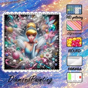 5D-DIY, premium velvet canvas, diamond art, diamond painting kit, fairy gorgeous AB diamonds, fairy dust diamonds, crystal diamonds, perfect home decoration, handmade diamond art painting kit, special craft diamond art kit.