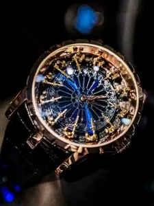 Men's Quartz Analog Wristwatch, Casual Style Round Dial Design, Alloy Material & Mineral Glass, All-Season Wearable