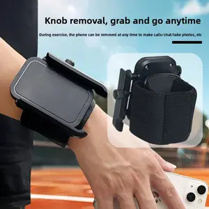 Rotate wrist mobile phone holder driving arm exercise running mobile phone bag wrist belt takeaway live broadcast navigation portable