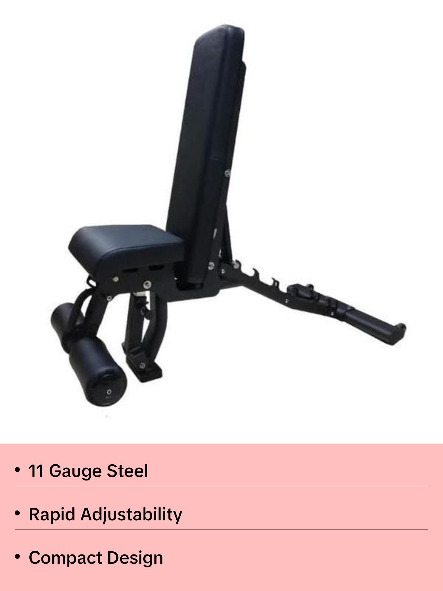 Decline Abdominal Bench - 11 Gauge Steel - Commercial Grade