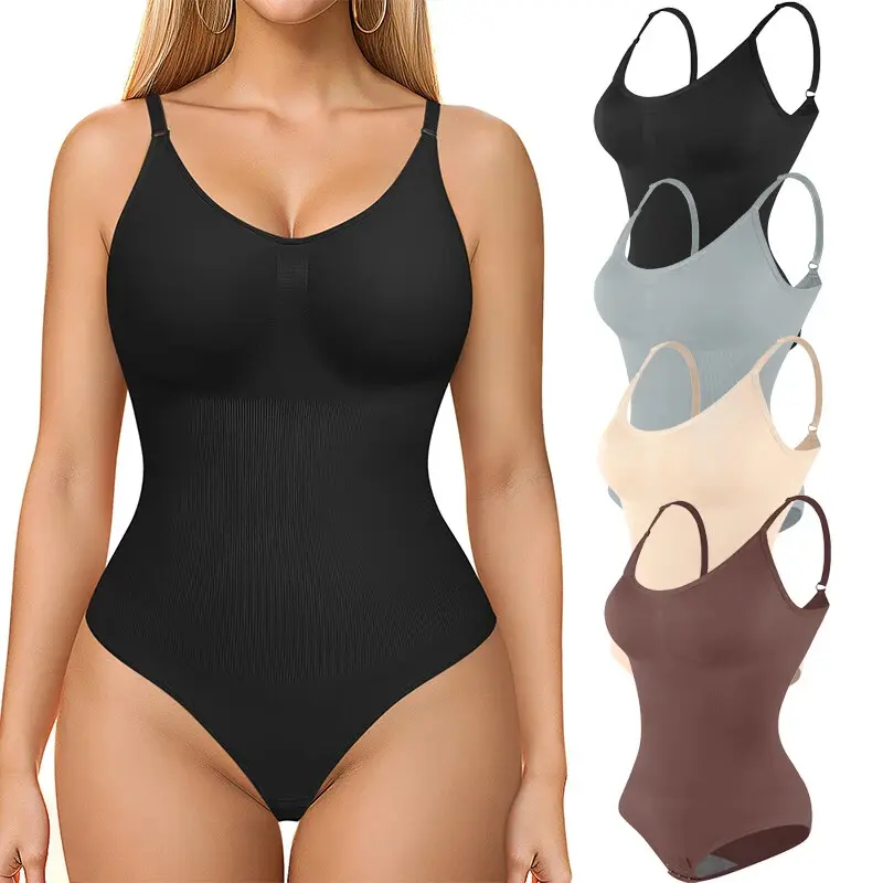 Women Shapewear Bodysuit Tummy Control Snatched Waist Body Suit Body Shaper Compression