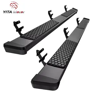 YITAMOTOR 6 Inches Running Boards Replacement for 2009-2025 Ford F150 SuperCrew Cab, 2017-2024 F250 F350 Super Duty Crew Cab, Black Side Steps Nerf Bar Rails