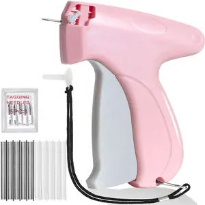 Stitch Quick Clothing Fixer - Mini Stitch Gun for Clothes, Quilting & Hemming, 5 Fine Needles + 500 Black & 500 White Micro Fasteners