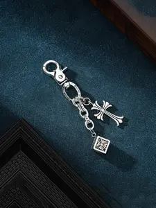 St. Patrick's Day & Easter Hip Hop Cross Dice Jean Chain Keychain Set, Trendy Streetwear Waist Accessories, Leg-Lengthening Design, Unisex Fashion Gift for Men & Women