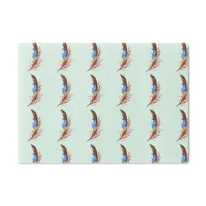 Bohemian Feather Cutting Board, Kitchen Decor, Gift for Home Chefs, Rustic Serving Tray, Eco-Friendly Kitchenware