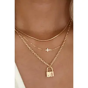 18K Stainless Steel Tarnish Free Layered Necklace