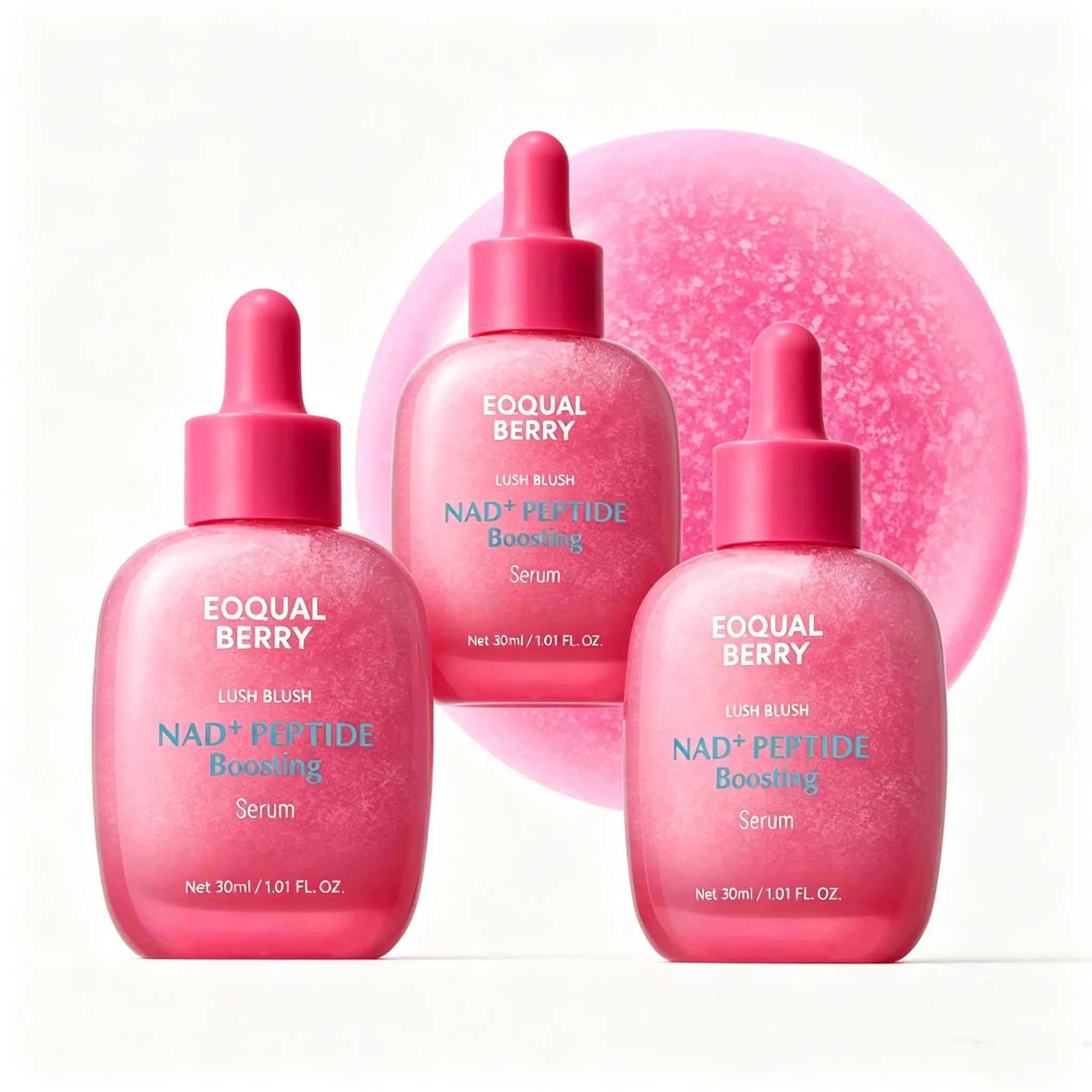 EQQUALBERRY NAD+ PeptideBoosting Serum - Anti-Aging Korean SkinCare | Firming Serum with 5 Ceramides &Vegan Collagen for Wrinkles & Radiant Glow,1.01oz/30ml
