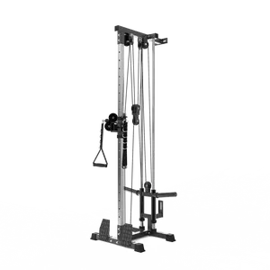 LAT Pulldown Machine, Multi-Functional Cable Machine with High and Low Pulley Station, Row Cable Machine Home Gym with Leg Support, Tricep Workout Equipment