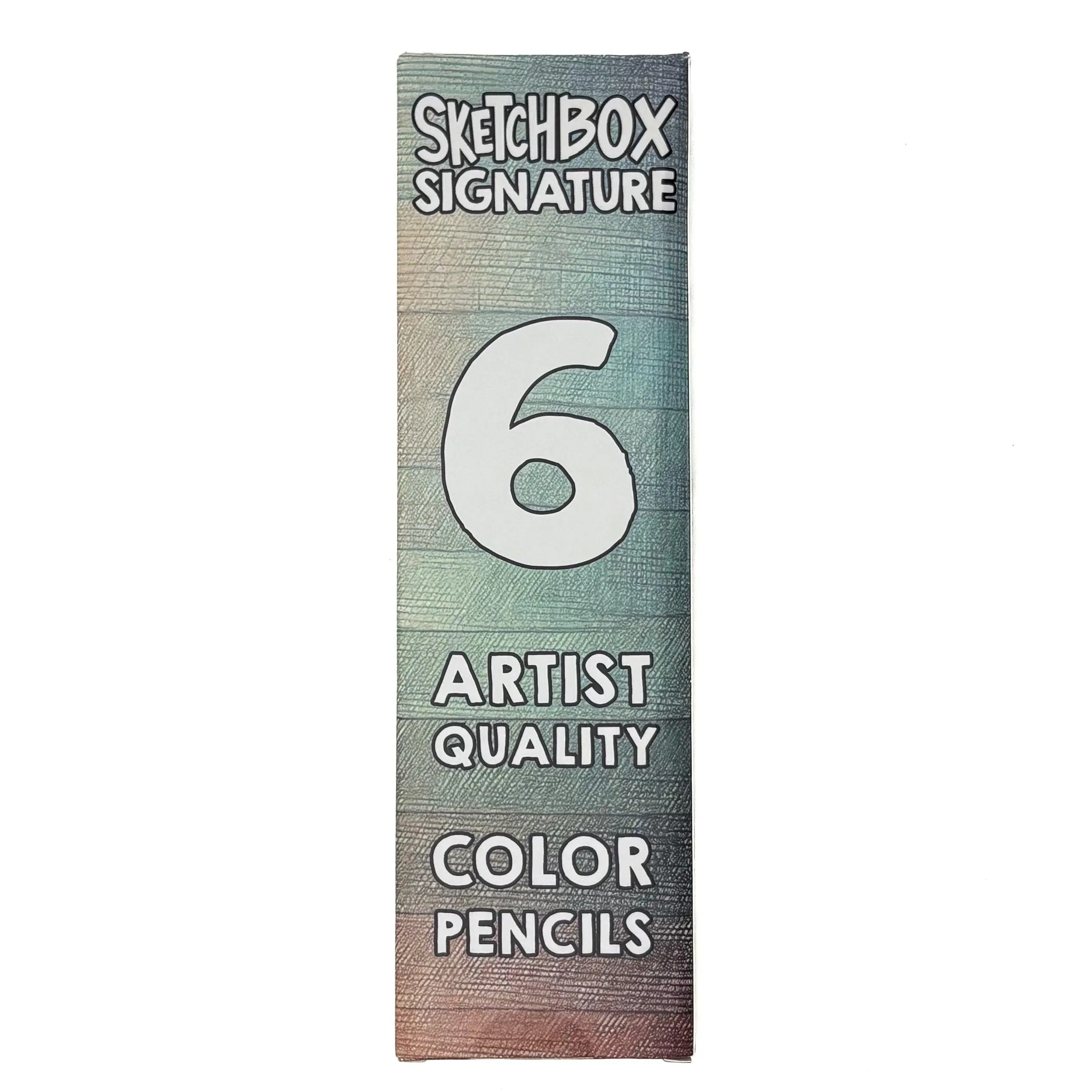 SketchBox Signature Coloured Pencils, 6-Piece Set for Drawing & Painting, Office & Art Supplies
