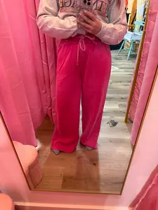 Hot Pink Fleece Sweatpants