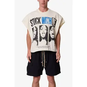 mnml Stuck With Me Cut Off Tee - Off White